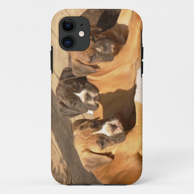 Coques Case-Mate iPhone Cas universel de l'iPhone 5 de chiots de boxeur à (Dos)
