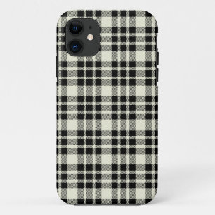Coques Pour iPhone Cas universel de l'iPhone 5 de plaid noir
