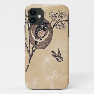 Coque Case-Mate Pour iPhone Cas vintage de Coque-Compagnon de hibou