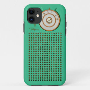 Coque iPhone 11 Cas vintage de l'iPhone 6 de radio de transistor
