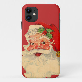 Coque iPhone 11 Cas vintages de Père Noël iPhone5