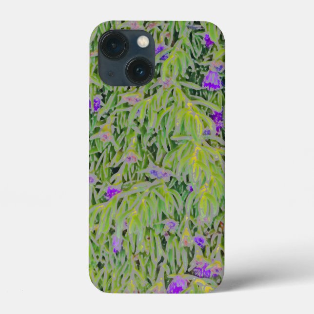 COQUES Case-Mate iPhone CASCADE DES FLEURS POURPULAIRES AU MILIEU DU FOLIA (Verso)