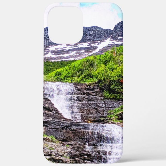 Coques Case-Mate iPhone Cascades de fonte glaciaire se précipitent au larg (Verso)
