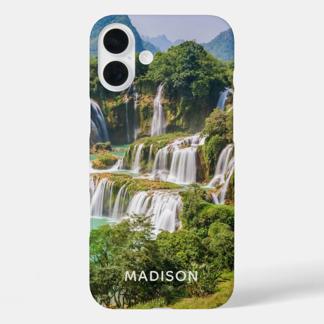 Coques Case-Mate iPhone Casccascades porte-nom personnalisé (Verso)