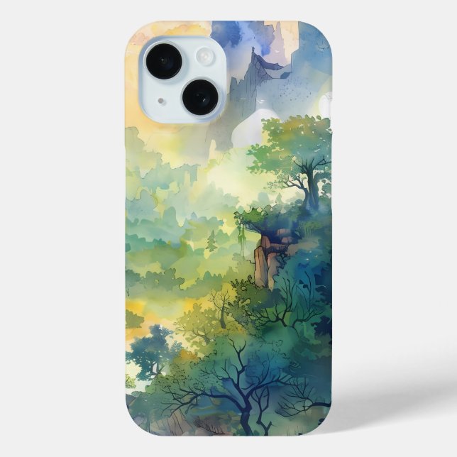 Coques Case-Mate iPhone Case téléphonique Sunlit Forest Valley (Verso)