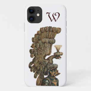 Coque Case-Mate Pour iPhone CASQUE DE CHEVALIER ANTIQUE AVEC monogramme D'AAGL