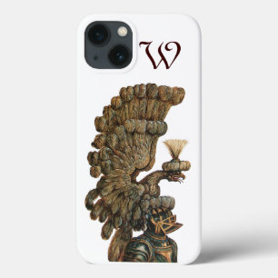 Coque Case-Mate iPhone CASQUE DE CHEVALIER ANTIQUE AVEC monogramme D'AAGL