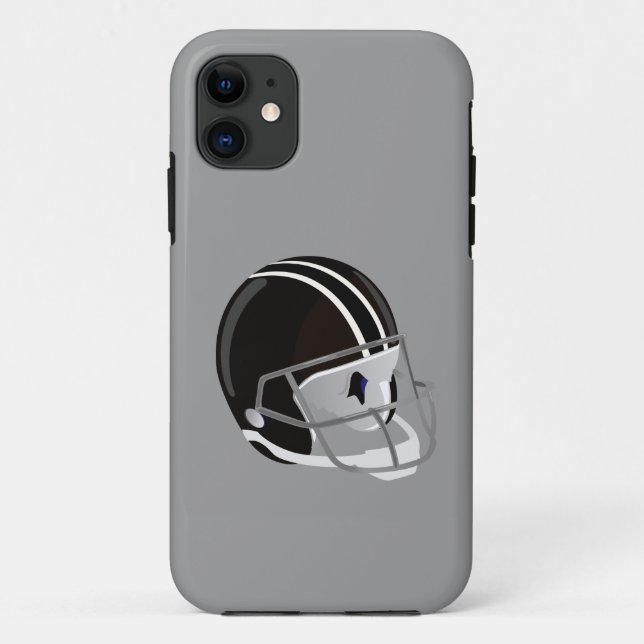 Coques Case-Mate iPhone Casque de Football Argent (Dos)
