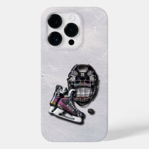 Coque Case-Mate iPhone Casque De Hockey Sur Glace Patins Camion Avec Nom