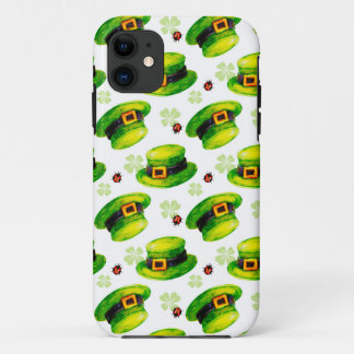 Coque iPhone 11 Casquette de lutin du jour de St Patrick