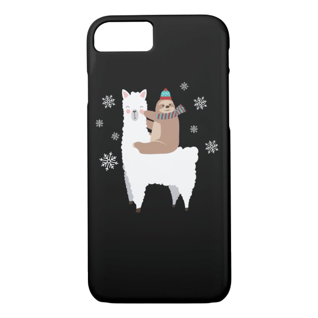 Coques Case-Mate iPhone Casquette drôle de Père Noël d'écharpe de Noël de (Dos)