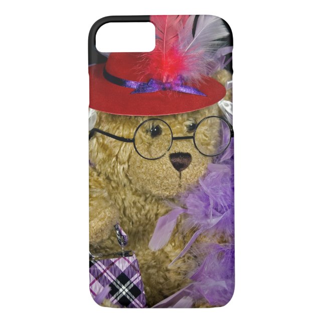 Coques Case-Mate iPhone Casquette rouge Teddy Bear (Dos)