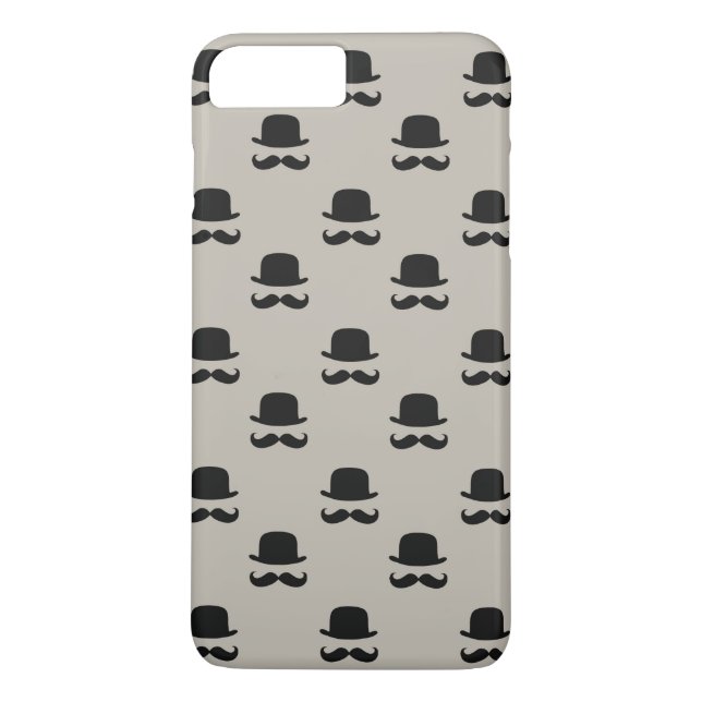 Coques Case-Mate iPhone Casquettes et moustaches de hippie (Dos)