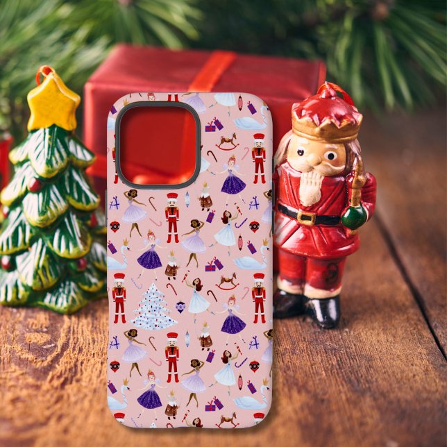 Coques Case-Mate iPhone Casse-noisette rose mignon Motif de Noël (Créateur téléchargé)