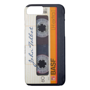 Coque iPhone 7 Cassette audio vintage Retro 80s Mixtape