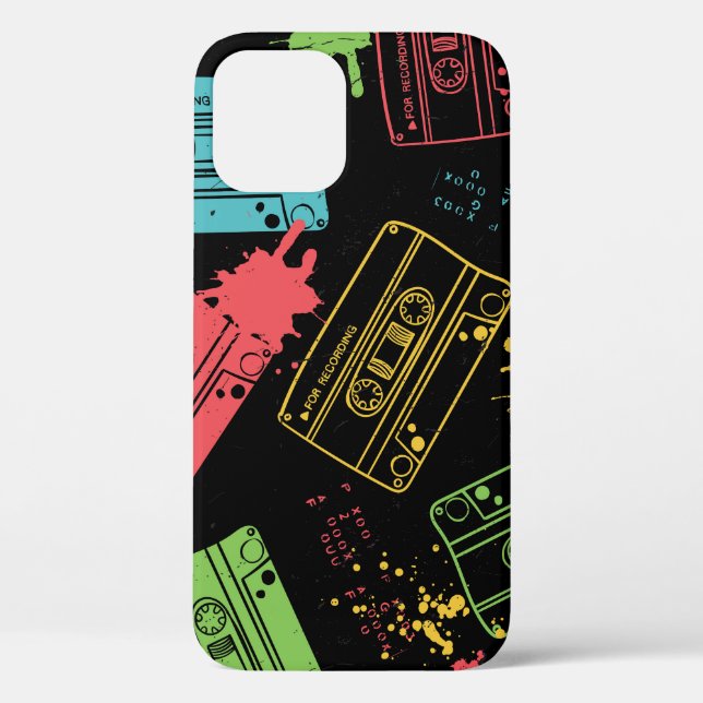 Coques Case-Mate iPhone Cassettes Cool style années 90 (Verso)