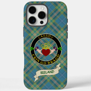 Coque iPhone 16 Pro Max Cassidy Irish Claddagh Personnalisé