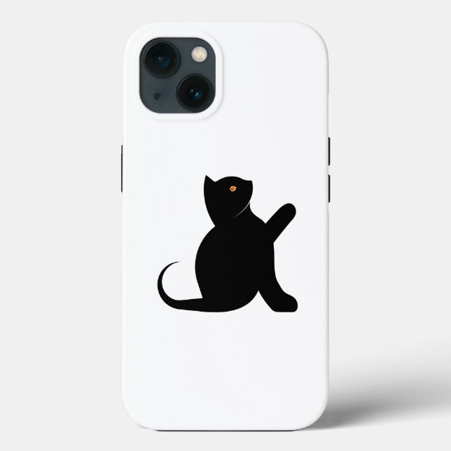 Coques Case-Mate iPhone Cat dit bonjour (Verso)