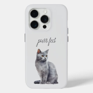Coque Case-Mate iPhone Cat gris Purr