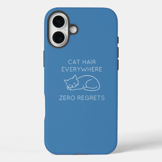 Coques Case-Mate iPhone Cat hair everywhere zero regrets (Verso)
