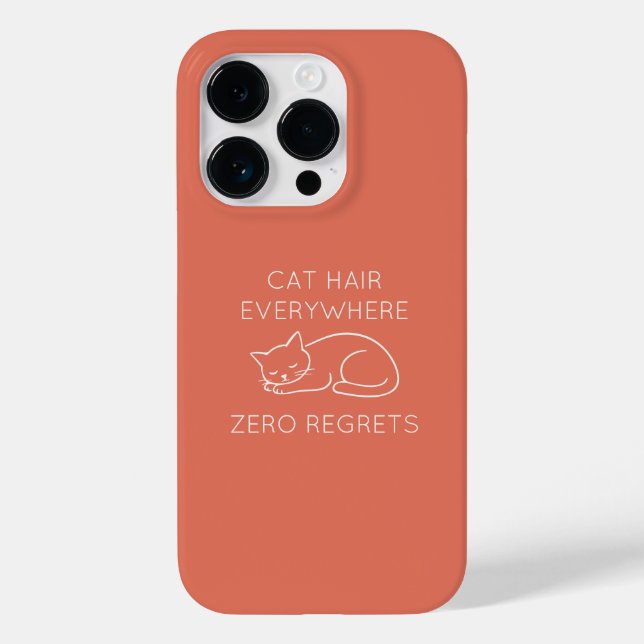 Coques Case-Mate iPhone Cat hair everywhere zero regrets (Verso)