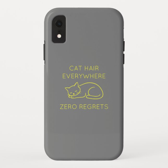 Coques Case-Mate iPhone Cat hair everywhere zero regrets (Dos)
