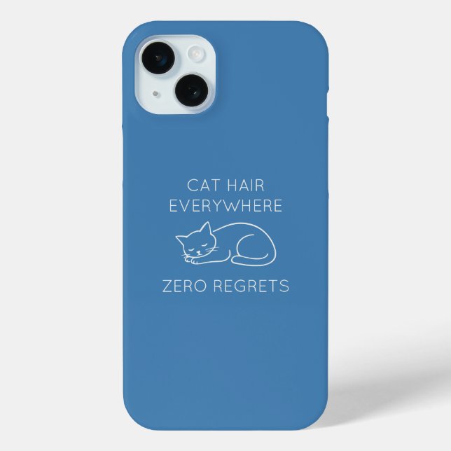 Coques Case-Mate iPhone Cat hair everywhere zero regrets (Verso)