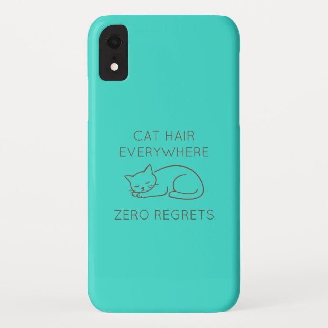 Coques Case-Mate iPhone Cat hair everywhere zero regrets (Dos)