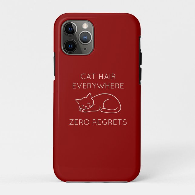 Coques Case-Mate iPhone Cat hair everywhere zero regrets (Dos)