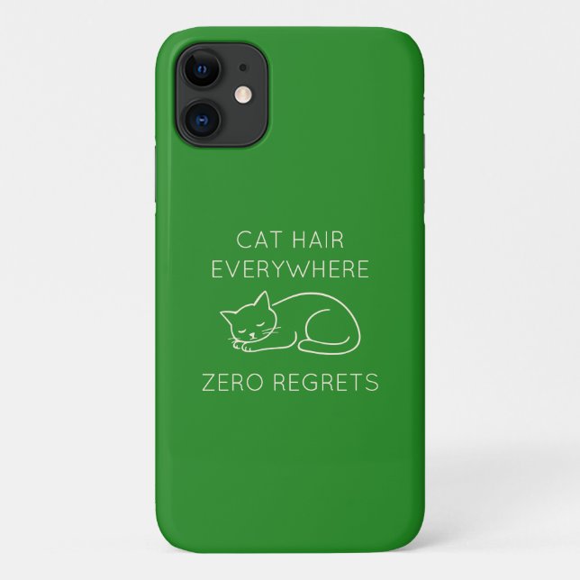 Coques Case-Mate iPhone Cat hair everywhere zero regrets (Dos)