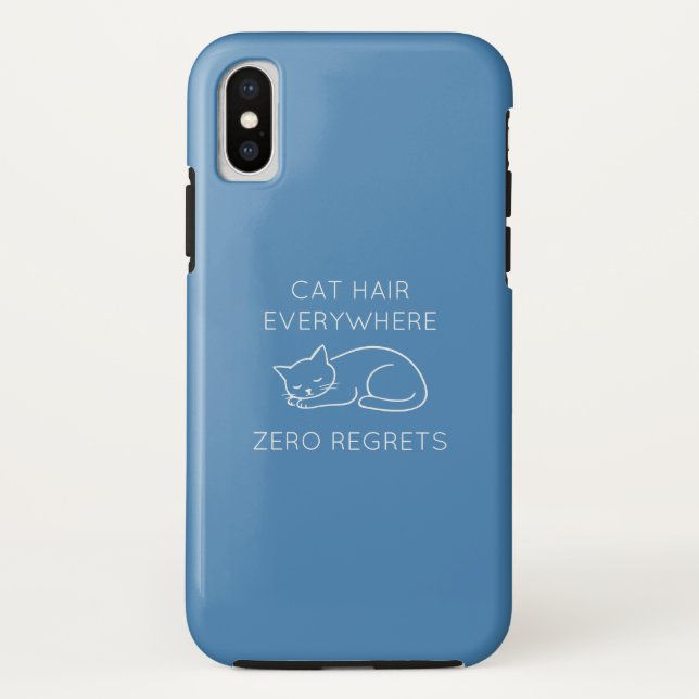 Coques Case-Mate iPhone Cat hair everywhere zero regrets (Dos)