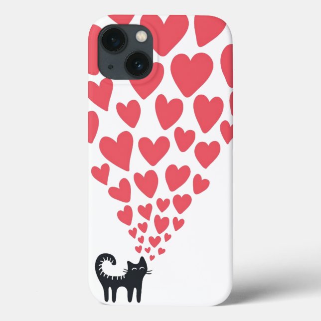 Coques Case-Mate iPhone Cat in Love (Verso)