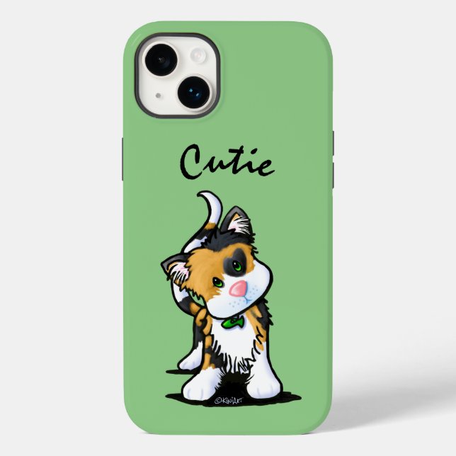 Coques Case-Mate iPhone Cat KiniArt Calico (Verso)