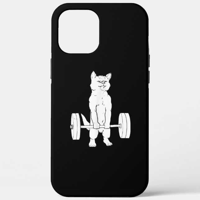 Coques Case-Mate iPhone Cat Weightlifting And Gym (Verso)