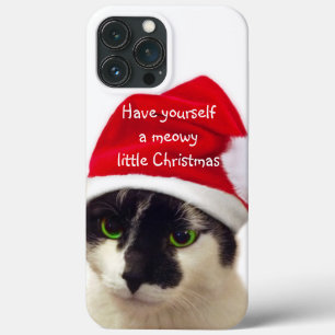 Cat with Santa's Hat Case-mate iPhone Case