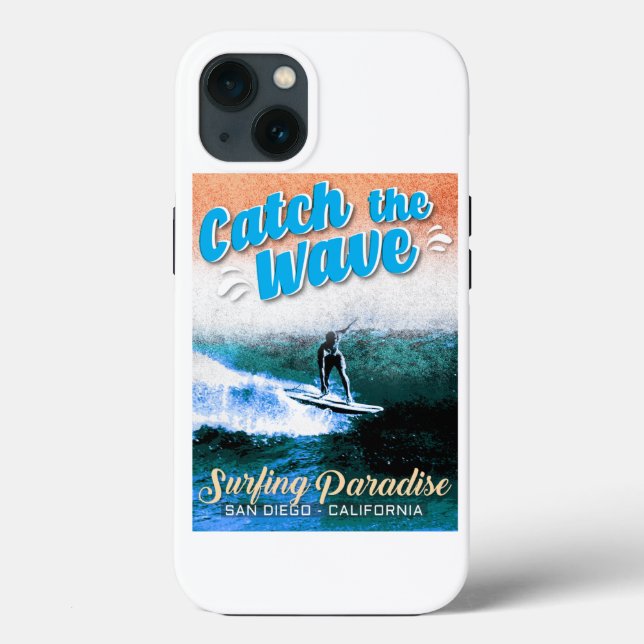 Coques Case-Mate iPhone Catch the Wave - Le paradis du surf (Verso)