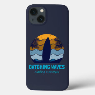 Case-Mate iPhone Case Catching Waves Retro Surboard Beach Art