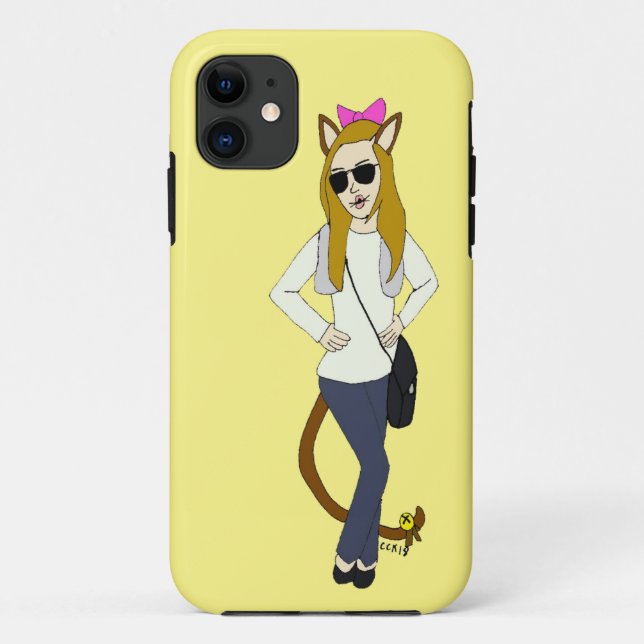 Coques Case-Mate iPhone catgirl (Dos)