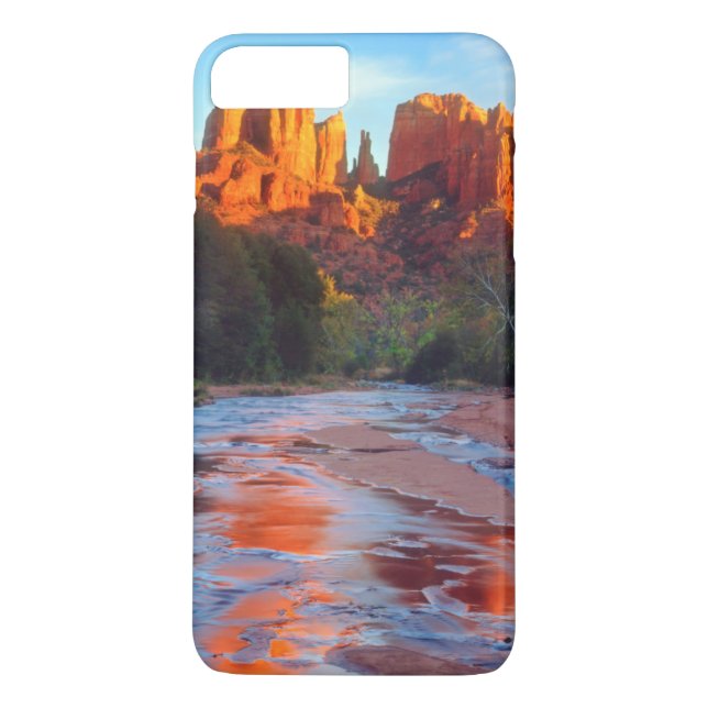 Coques Case-Mate iPhone Cathedral Rock se reflétant à Oak Creek au Sunset (Dos)