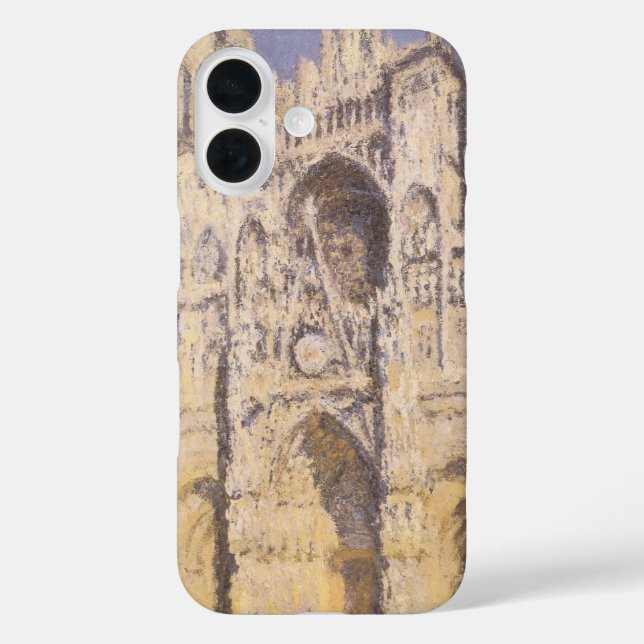 Coques Case-Mate iPhone Cathédrale de Rouen, Harmony Blue Gold de Claude M (Verso)