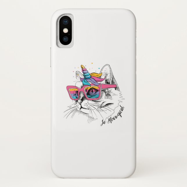 Coques Case-Mate iPhone Caticorn | ainsi Meowgical (Dos)