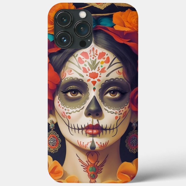 Coques Case-Mate iPhone Catrina Day Of The Dead 1 (Verso)
