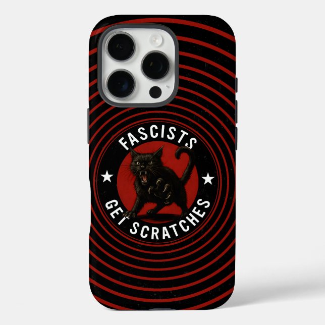 Coques Case-Mate iPhone Cats Against Fascists (Verso)