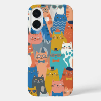 COQUE POUR iPhone 16 CATS FAMILY