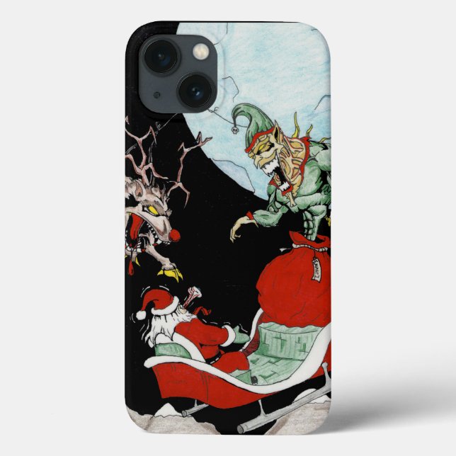Coques Case-Mate iPhone cauchemar de Noël iPhone Tough Téléphone Case (Verso)