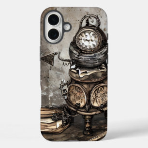 Coque Pour iPhone 16 Plus Cauldron à vapeur orné   Spellbooks et horloges