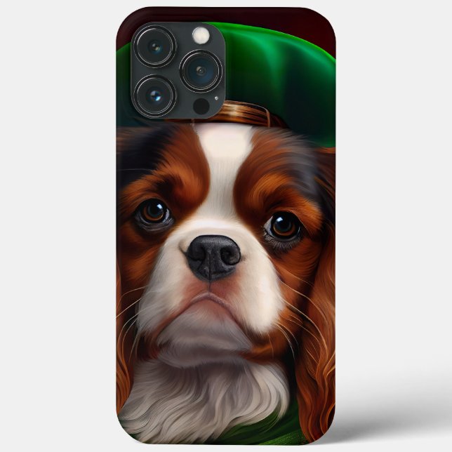 Coques Case-Mate iPhone Cavalier King Charles Spaniel à la Saint-Patrick (Verso)