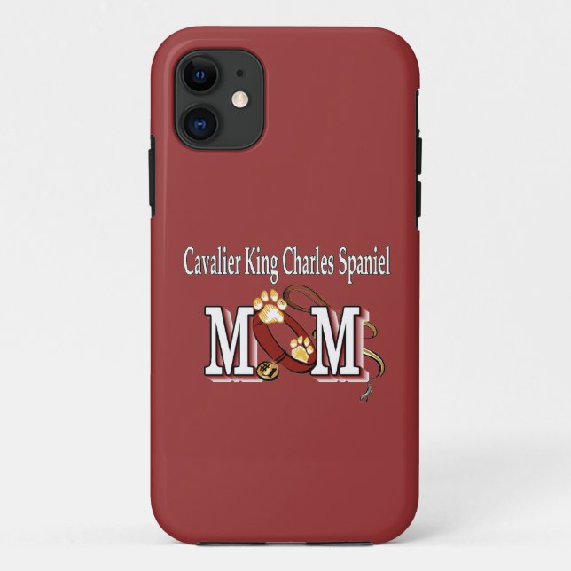 Coques Case-Mate iPhone Cavalier King Charles Spaniel Maman Cadeaux (Dos)