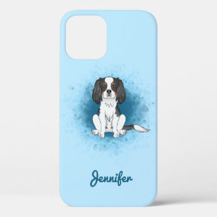 Case-Mate iPhone Case Cavalier King Charles Spaniel tricolore sur fond b