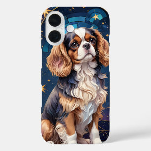 Coque Pour iPhone 16 Cavalier Roi Charles Stainverre Nuit Sky Star